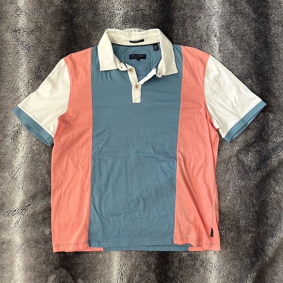 Ted Baker Colorblock Polo - Picture 4 of 6